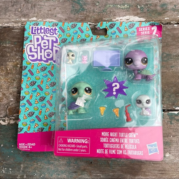 Littlest Pet Shop Toys Littlest Pet Shop Movie Night Turtle Crew